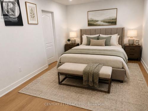 Virtually staged Master Bedroom - 1098 Carding Mill Place, Mississauga, ON 