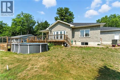 1026 Front Road, St. Williams, ON - Outdoor With Above Ground Pool With Deck Patio Veranda