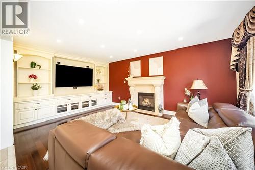 19 Sonata Avenue, Hamilton, ON - Indoor Photo Showing Living Room With Fireplace