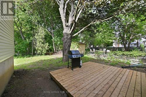 BACKYARD with NEW DECK - 70 Ward Avenue, Hamilton, ON 