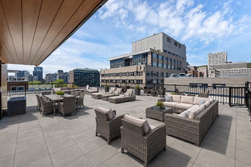 Patio - 408-1212 Rue Bishop, Montréal (Ville-Marie), QC - Outdoor With Deck Patio Veranda