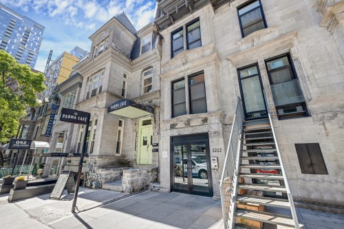 Front of Structure - 408-1212 Rue Bishop, Montréal (Ville-Marie), QC - Outdoor With Facade