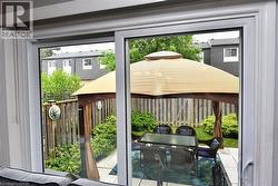 Patio doors leading to backyard patio - 
