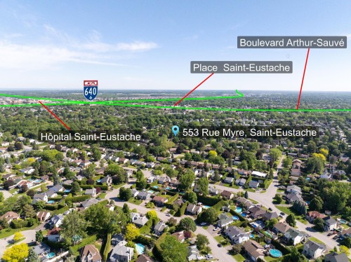 Aerial View - 553 Rue Myre, Saint-Eustache, QC 