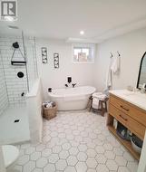 Basement Bathroom w/heated floors - 