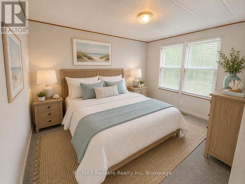 with virtual staging - 2nd bedroom - 144 Sandbagger Crescent, Central Huron (Clinton), ON 
