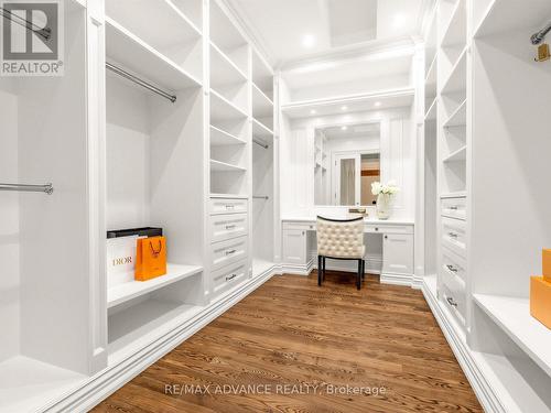 Exquisite primary bedroom closet - 5 Lloydminster Crescent, Toronto, ON 