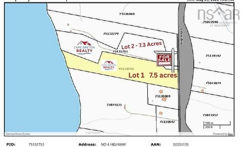7.3 Acre Highway 4, Red Islands, NS 