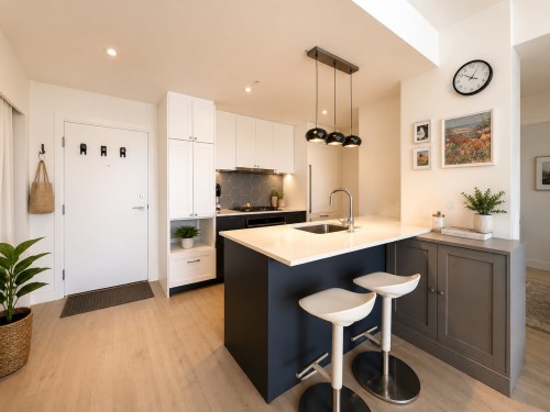 Kitchen - 625-3043 Rue Sherbrooke E., Montréal (Rosemont/La Petite-Patrie), QC - Indoor Photo Showing Kitchen With Upgraded Kitchen