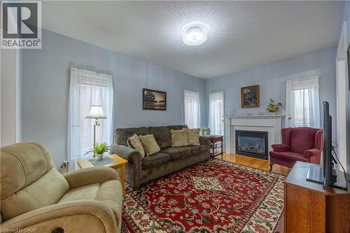 with gas fireplace - 21 Kelly Drive, Port Dover, ON 