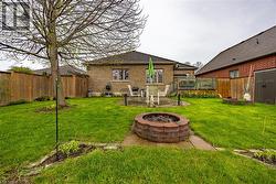 Deck, patio, and firepit zones in the backyard - 