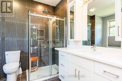 Luxurious ensuite with low rise threshold shower - 
