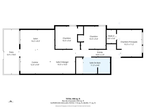 Plan (croquis) - 3-855 Rue Sherbrooke, Montréal (Lachine), QC 