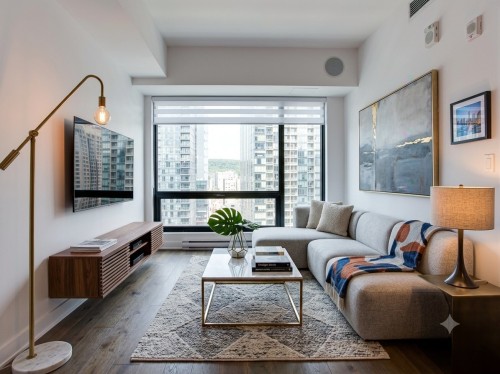 Living Room - 2616-1288 Av. Des Canadiens-De-Montréal, Montréal (Ville-Marie), QC 
