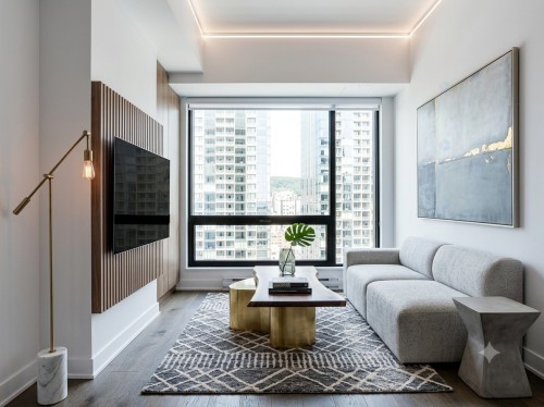 Living Room - 2616-1288 Av. Des Canadiens-De-Montréal, Montréal (Ville-Marie), QC 