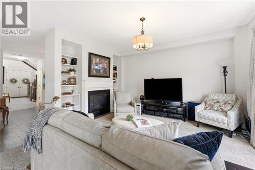 11 Morrison Drive, Ancaster, ON - Indoor Photo Showing Living Room With Fireplace