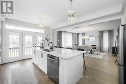 Double French Doors Walkout to Deck - 