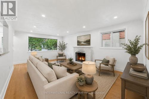 Family/living room - Virtually Staged - 1213 Erindale Drive, Ottawa, ON 