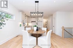 Dining area into kitchen - 