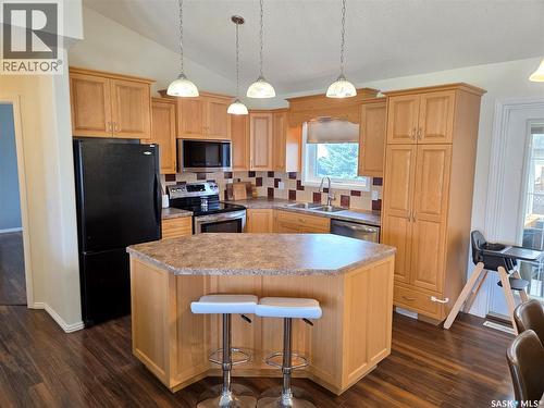 12 Arcola Place, Carlyle, SK - Indoor Photo Showing Kitchen With Double Sink