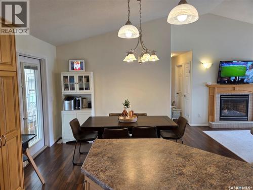 12 Arcola Place, Carlyle, SK - Indoor With Fireplace