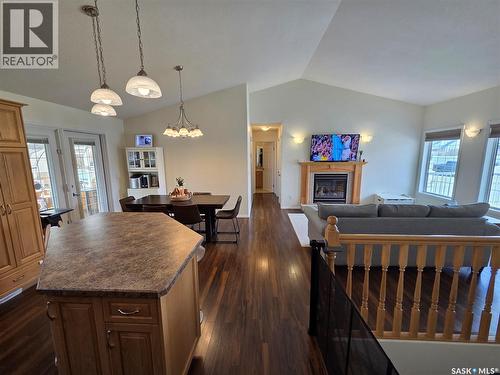 12 Arcola Place, Carlyle, SK - Indoor With Fireplace