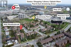 looking north to LRT and shopping - 