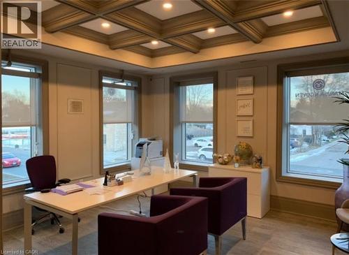 Coffered ceiling with recessed lighting - 385 E Wilson Street E Unit# 201, Ancaster, ON 