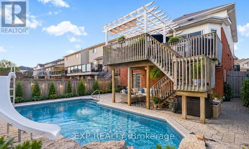 195 Green Vista Drive, Cambridge, ON - Outdoor With In Ground Pool With Deck Patio Veranda
