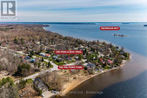 280 Peek-A-Boo Trail, Tiny, ON - Outdoor With Body Of Water With View