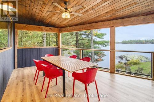 1069 White Eagle Road, Gravenhurst (Morrison), ON - Outdoor With Body Of Water With Deck Patio Veranda With Exterior