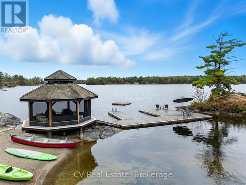 1069 White Eagle Road, Gravenhurst (Morrison), ON - Outdoor With Body Of Water With Deck Patio Veranda With View