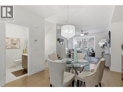 Open floor plan, perfect for a family - 300 Drysdale Boulevard Unit# 10, Kelowna, BC - Indoor Photo Showing Dining Room