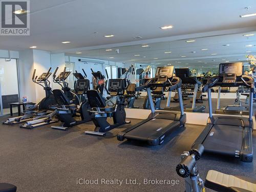 Gym with Machines - 617 - 16 Concord Place, Grimsby, ON - Indoor Photo Showing Gym Room
