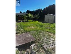 back yard with metal shed - 
