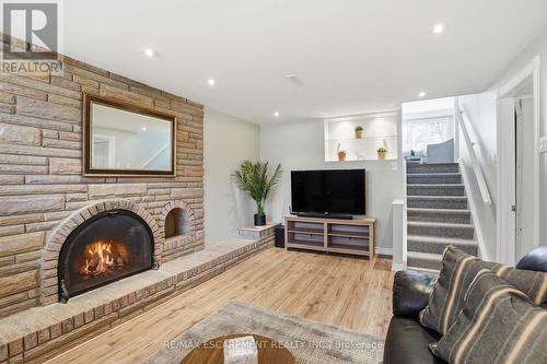 345 Erindale Drive, Burlington, ON - Indoor Photo Showing Living Room With Fireplace
