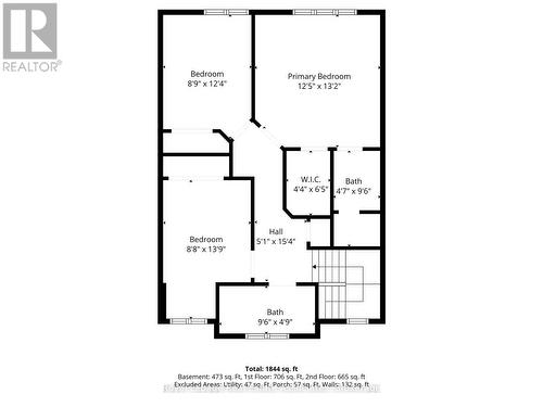 Second Floor Floorplan - 362 Cavanagh Lane, Milton, ON - Other
