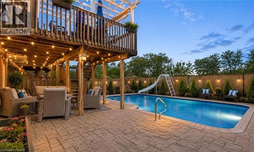 195 Green Vista Drive, Cambridge, ON - Outdoor With In Ground Pool With Deck Patio Veranda