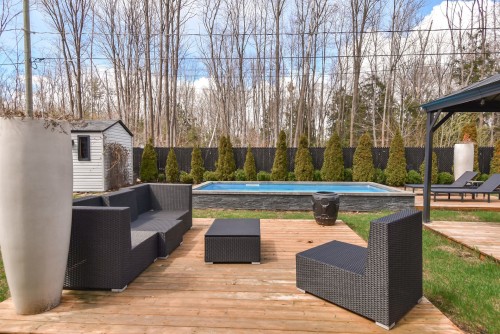 Terrasse - 717 Rue De Chenonceau, Saint-Jérôme, QC - Outdoor With In Ground Pool