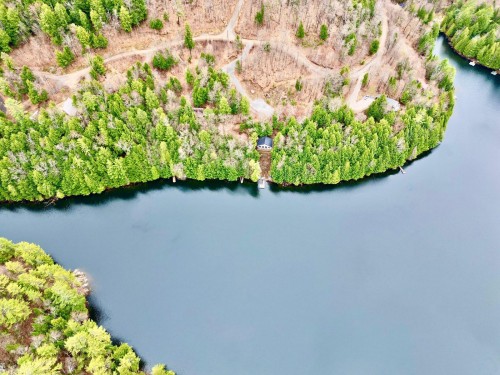 Photo aérienne - 9 Ch. Du Lac-Morin, Bowman, QC - Outdoor With Body Of Water With View