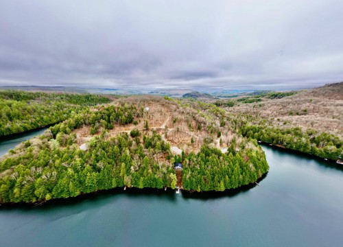 Photo aérienne - 9 Ch. Du Lac-Morin, Bowman, QC - Outdoor With Body Of Water With View