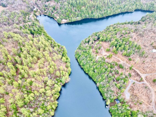 Photo aérienne - 9 Ch. Du Lac-Morin, Bowman, QC - Outdoor With Body Of Water With View