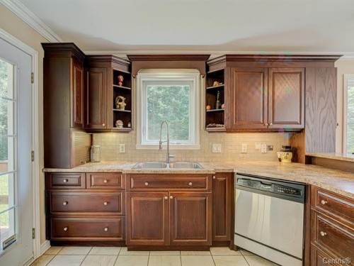 Cuisine - 159 Ch. Scott, Gore, QC - Indoor Photo Showing Kitchen With Double Sink