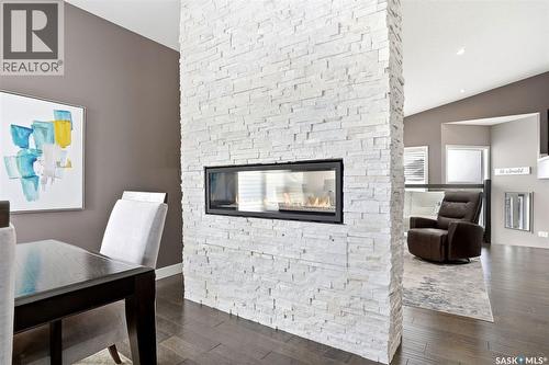 2539 Linner Way, Regina, SK - Indoor Photo Showing Living Room With Fireplace