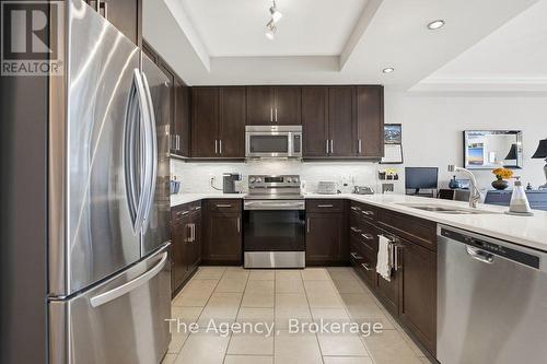 901 - 160 Macdonell Street, Guelph (Downtown), ON - Indoor Photo Showing Kitchen With Double Sink