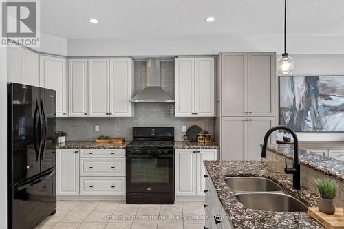 Kitchen - 19 Garbutt Crescent, Collingwood, ON - Indoor Photo Showing Kitchen With Double Sink