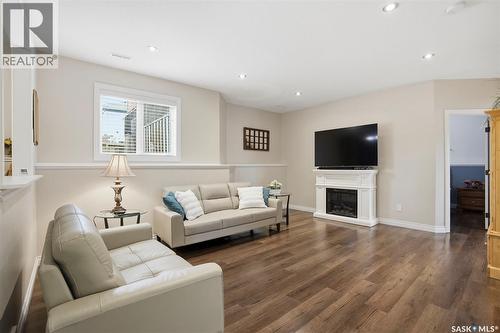 139 Pulles Crescent, Saskatoon, SK - Indoor Photo Showing Living Room With Fireplace