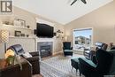 139 Pulles Crescent, Saskatoon, SK  - Indoor Photo Showing Living Room With Fireplace 