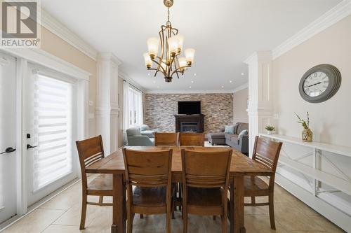 24 Pluto Street, St. John'S, NL - Indoor Photo Showing Dining Room With Fireplace