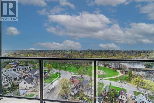 1201 - 71 Wyndham Street S, Guelph (St. Patrick'S Ward), ON - Outdoor With Balcony With View